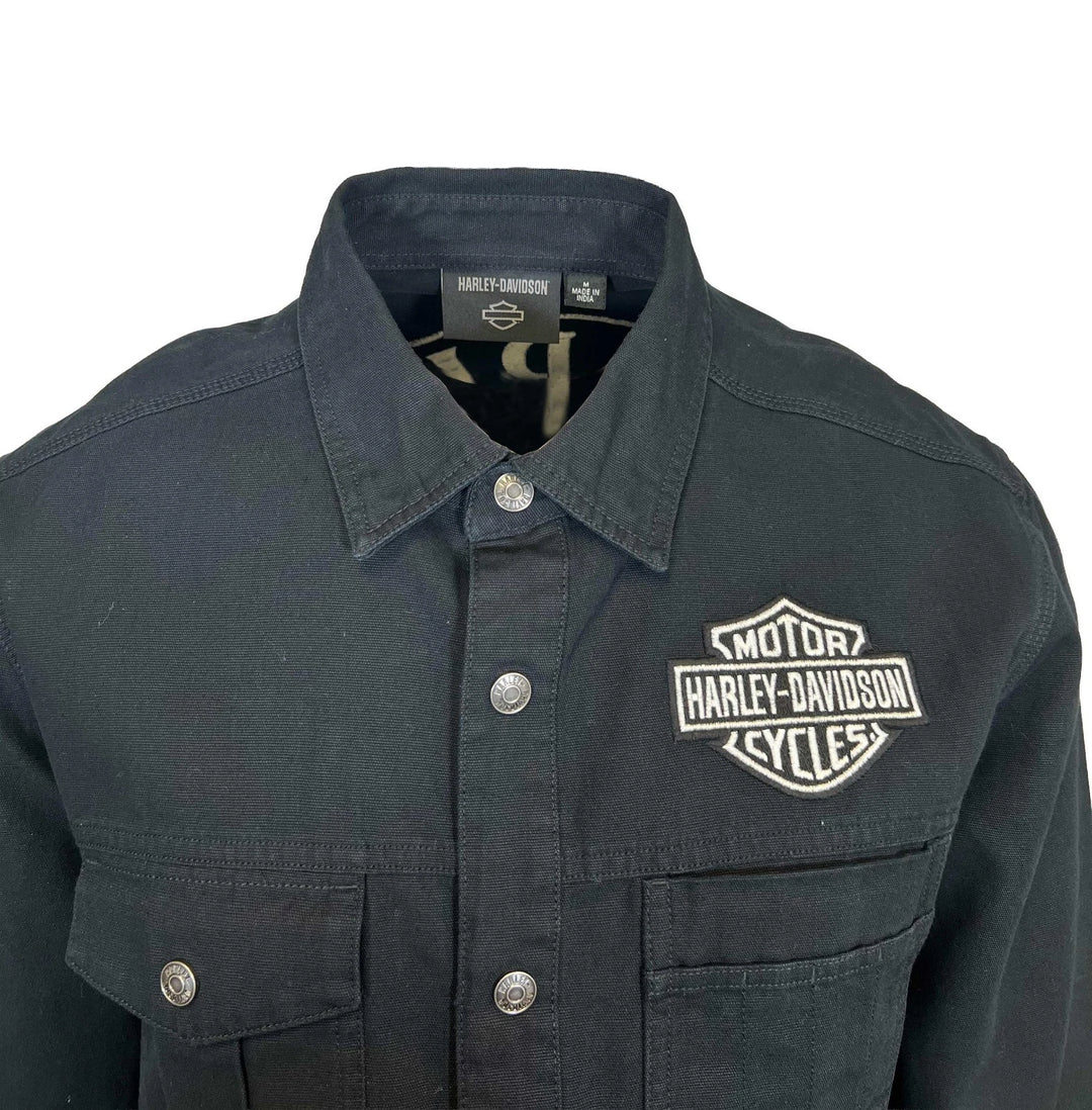 HD Branded  Men’s Black Shirt Spirit of Freedom Long Sleeve (355)