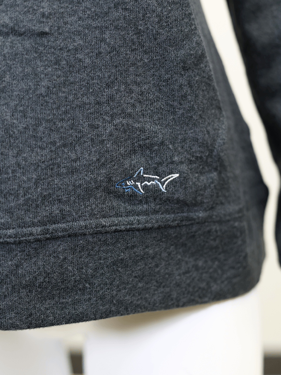 Greg Norman Women's HTH Dark Grey Technical Performance 1/4 Zip Hoodie (S02)