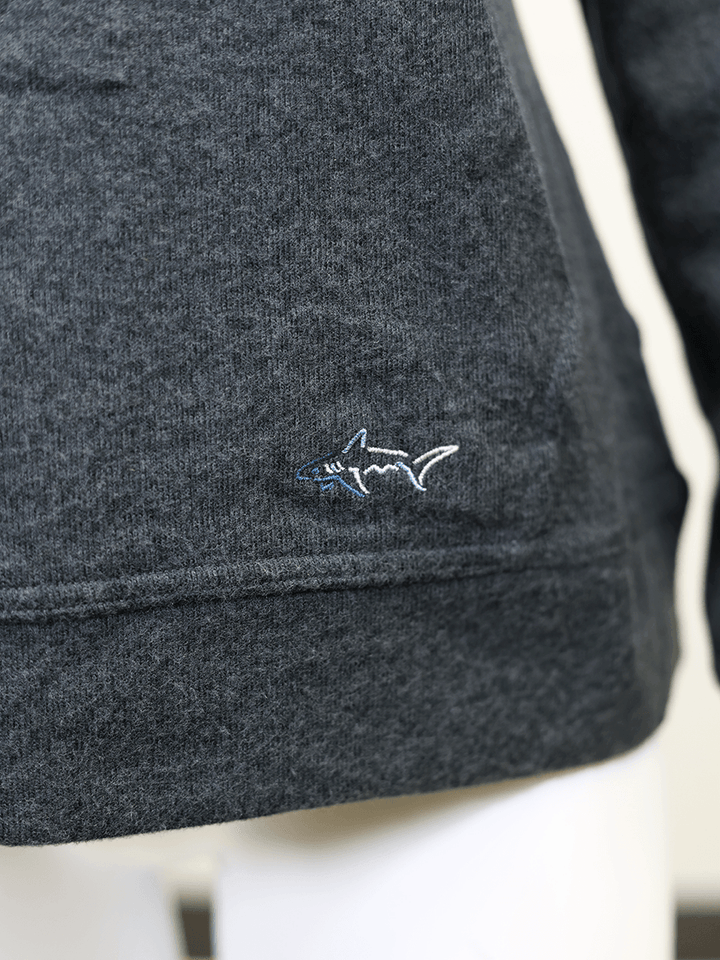 Greg Norman Women's HTH Dark Grey Technical Performance 1/4 Zip Hoodie (S02)