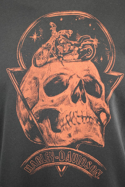 Harley-Davidson Men's T-Shirt Black Motorcycle Club Skull S/S (S93)