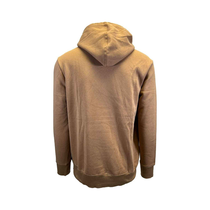 Hurley Men’s Tan Hoodie Pullover Block Letters Hooded Sweatshirt (S03)