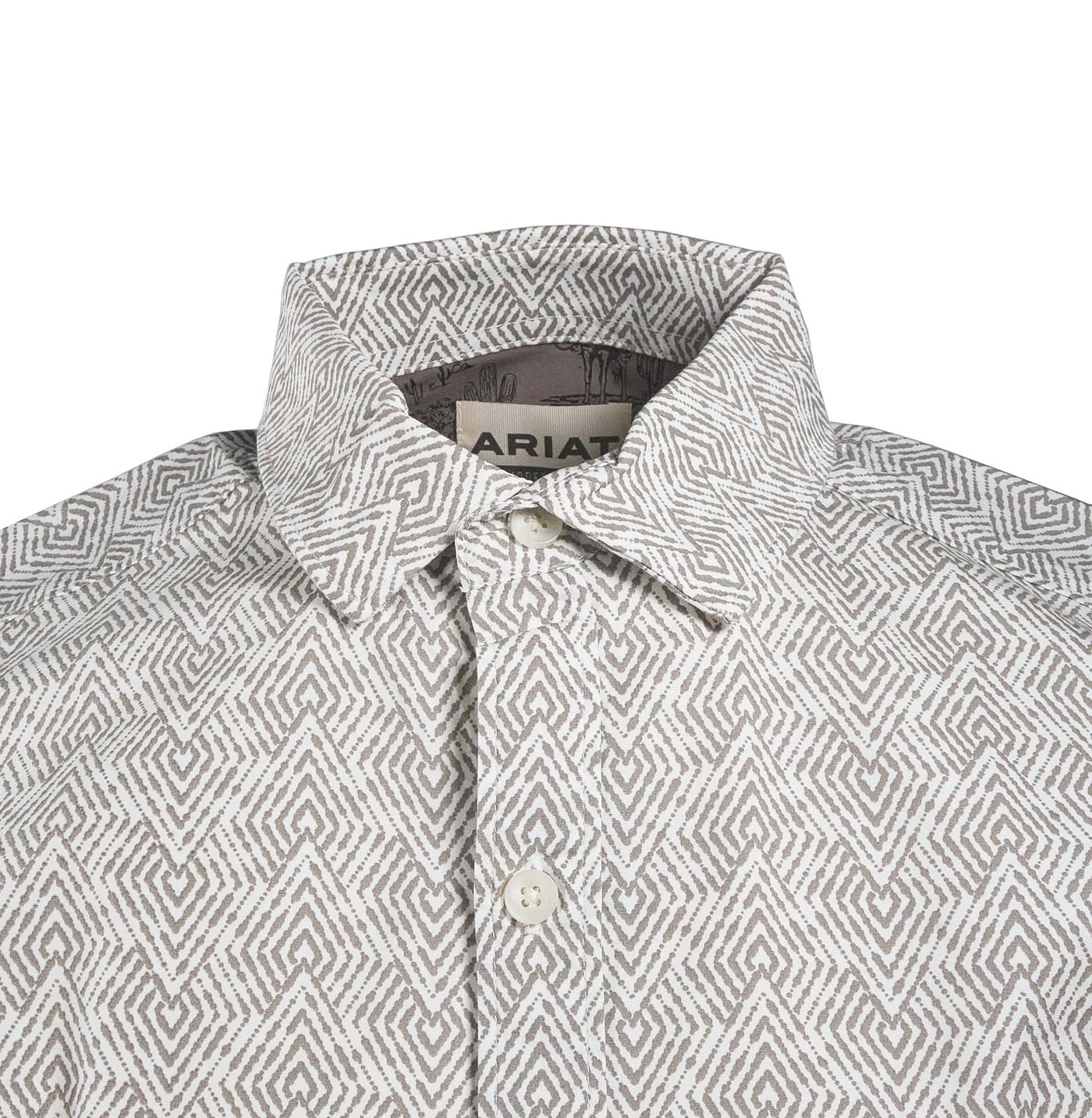 Ariat Men's Shirt Marc & Morgan Stretch Modern Fit S/S Vanilla Ice, White (S49)