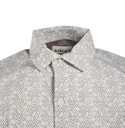 Ariat Men's Shirt Marc & Morgan Stretch Modern Fit S/S Vanilla Ice, White (S49)