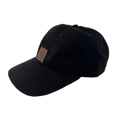 Carhartt Dark Brown Canvas Cap FastDry Comfort Center Logo Patch (S01)