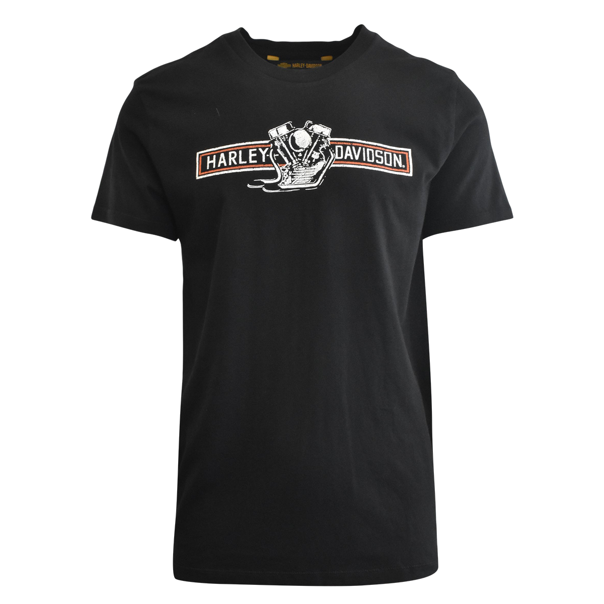 Harley-Davidson Men's T-Shirt Black Birdseye View Motorcycle Graphic (S74)