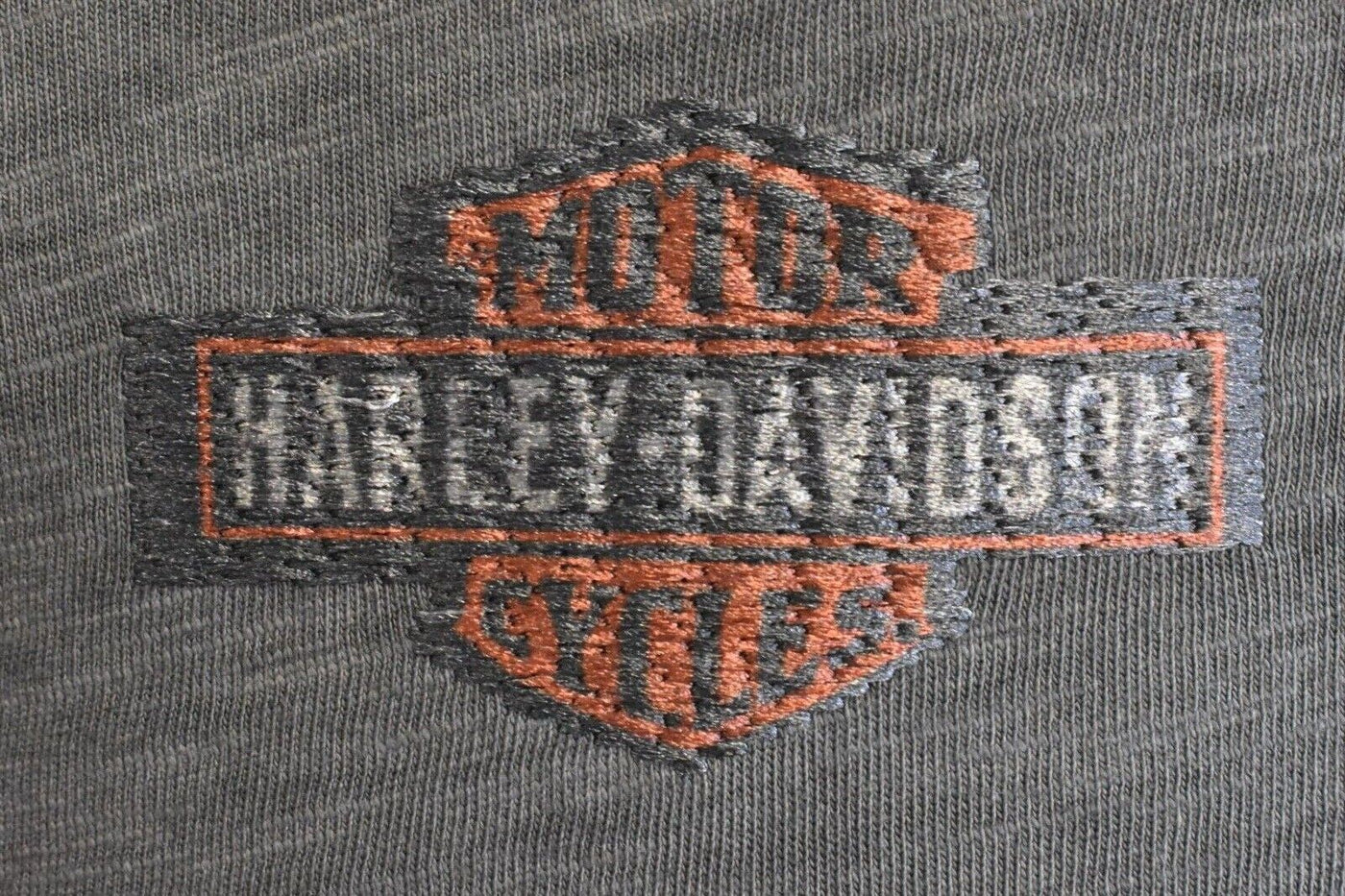 Harley-Davidson Men's T-Shirt Heather Sheen Logo Embroidery Right Chest (S80)