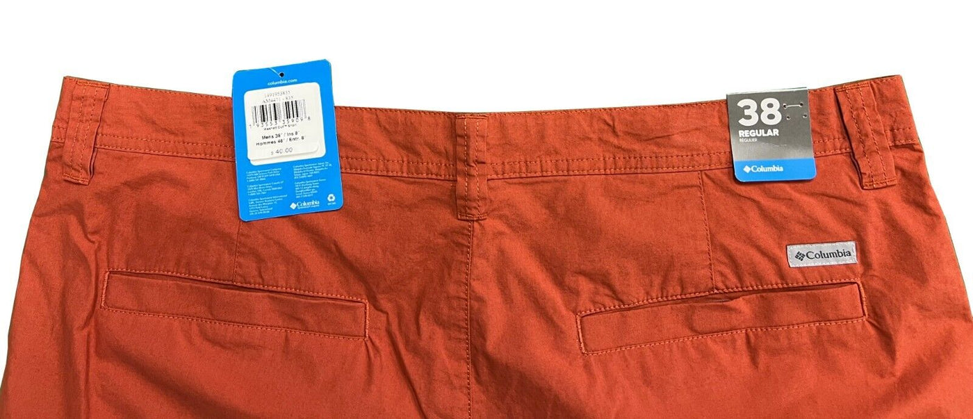 Columbia Men's Carnelian Red Inseam 8" Washed Out Chino Short (835)