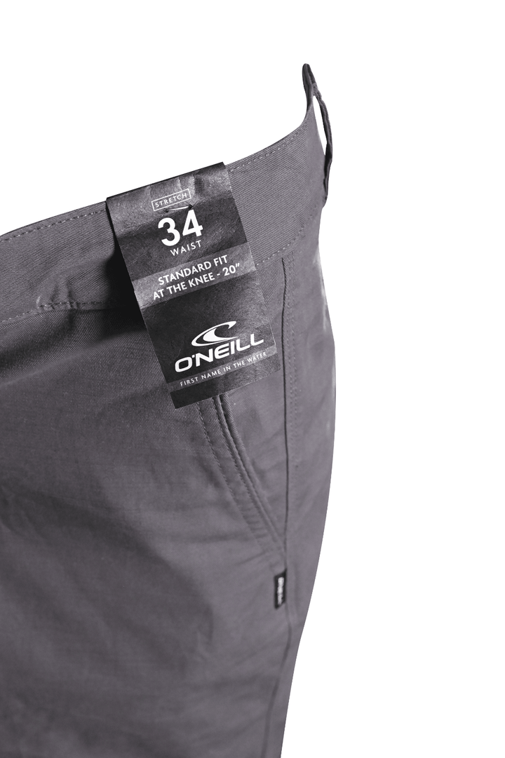 O'Neill Men's Chino Shorts Graphite At The Knee Jay Stretch (S12)