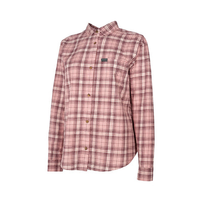 Columbia Women's Shirt Blue Point Creek Everyday Tartan Woven Long Sleeve Shirt