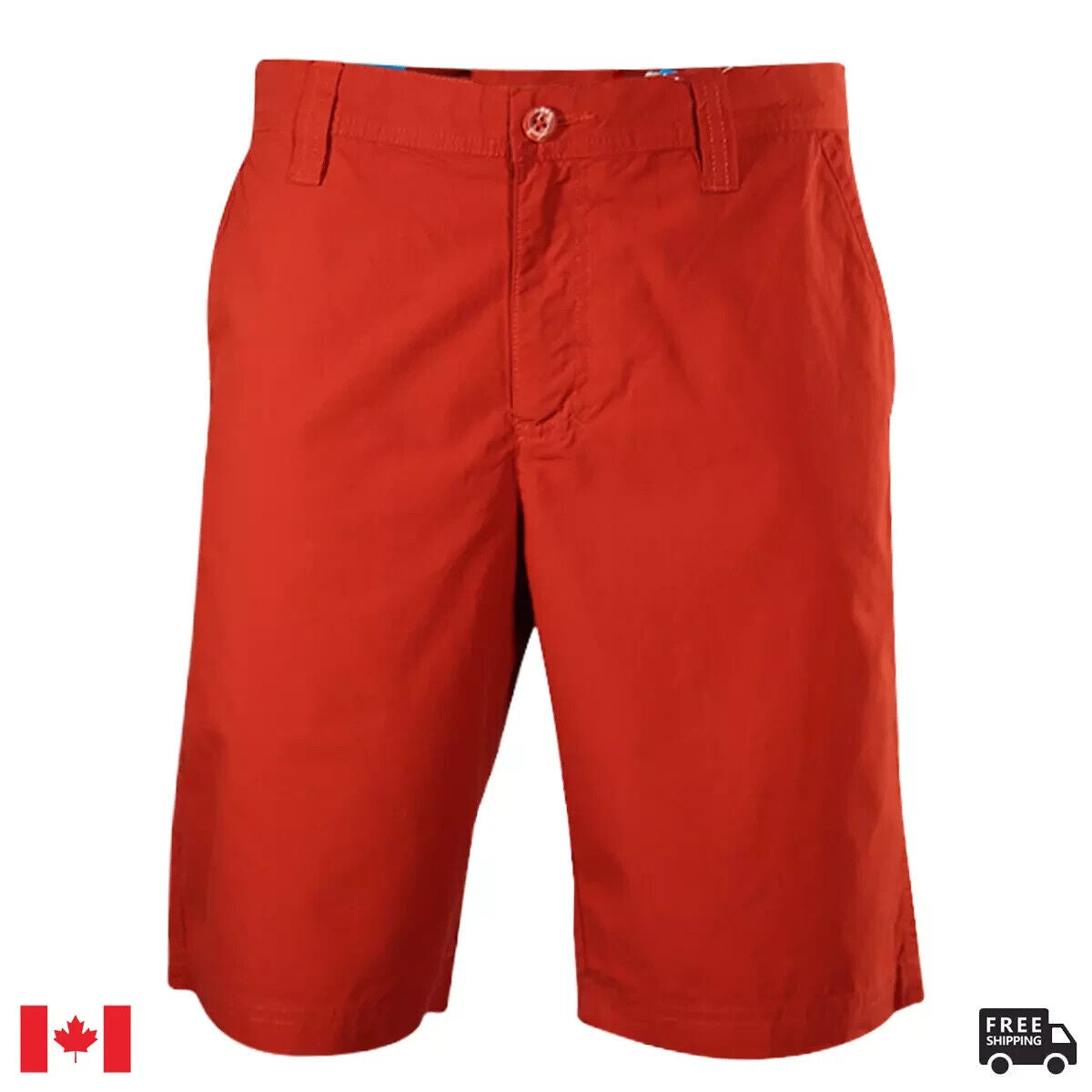 Columbia Men's Carnelian Red Inseam 8" Washed Out Chino Short (835)