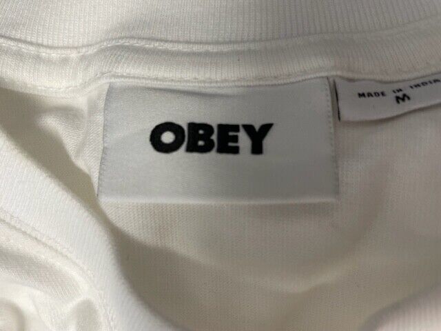 OBEY Men's T-Shirt White Sunshine Patch Pocket Tee S/S (131)