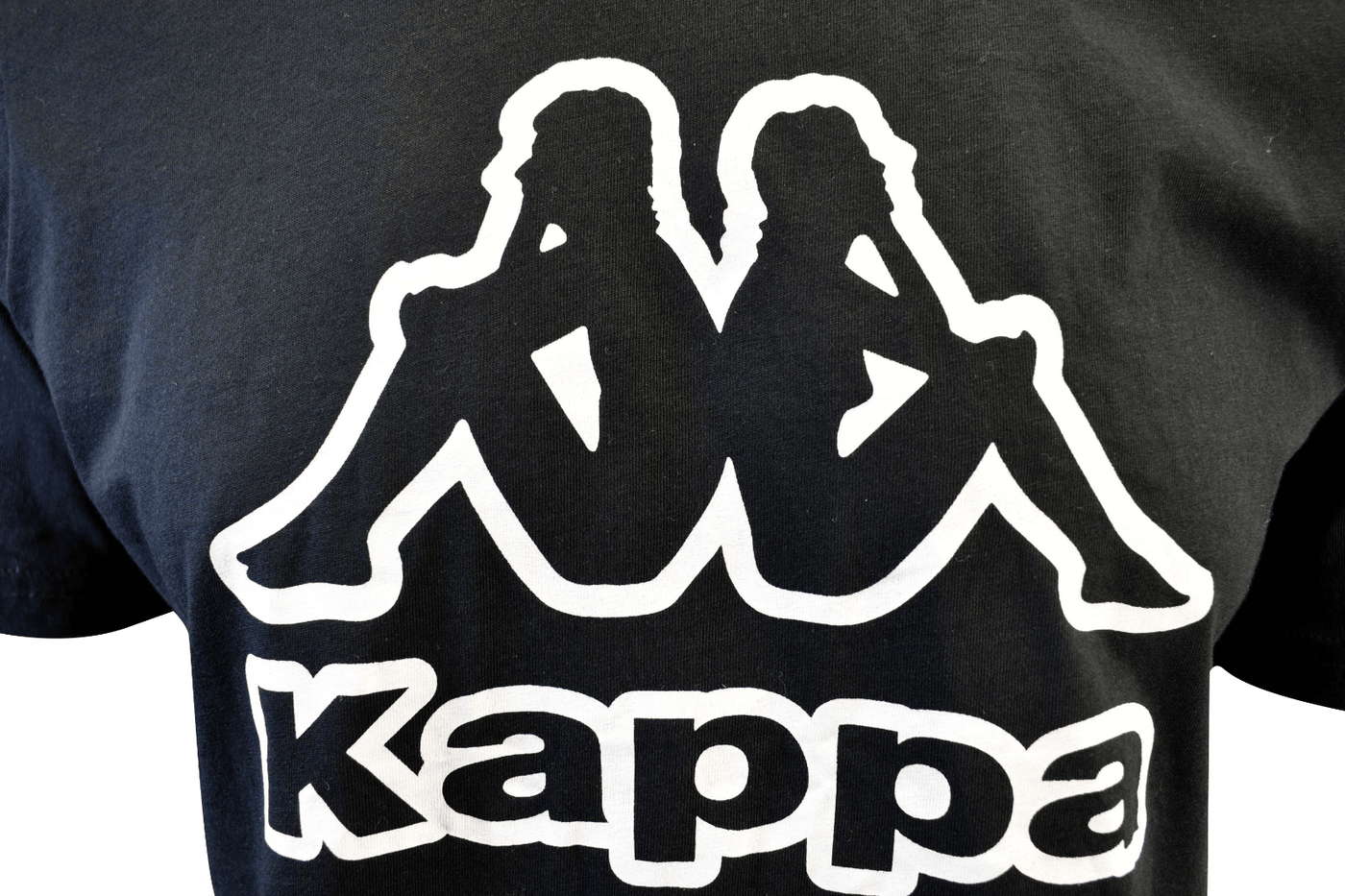 Kappa Men's T-Shirt Black Abelo Chest Logo S/S Tee (S07)