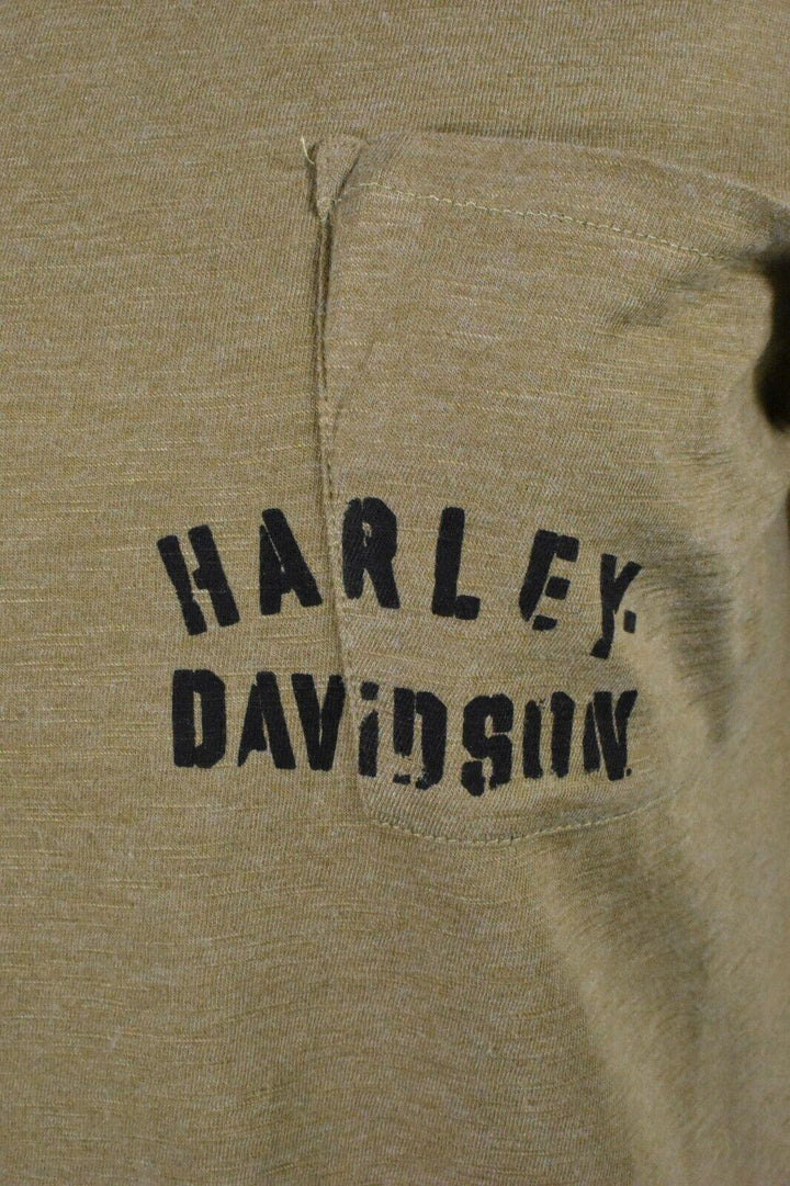 HD Branded Women's T-Shirt Olive Tour of Duty Pocket Relaxed Fit Tee (S21)