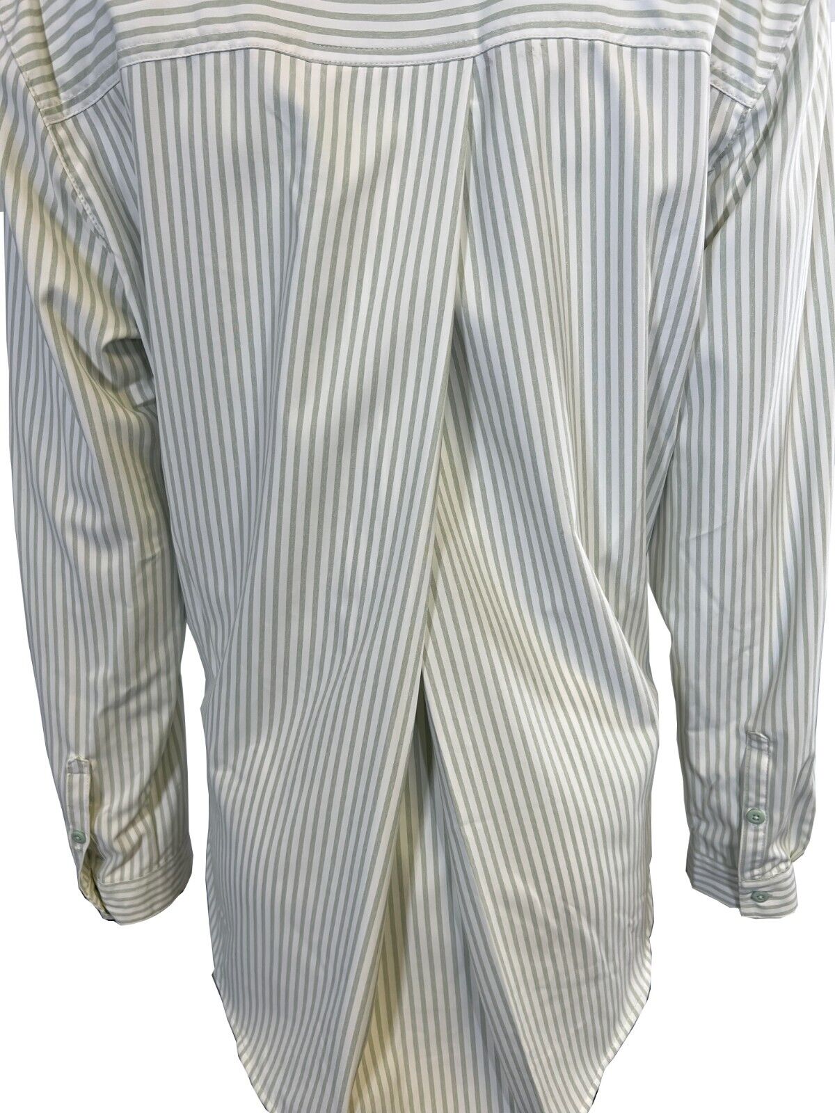 Columbia Women's Shirt Green Striped W Ross River Trail EXS Woven L/S (335)