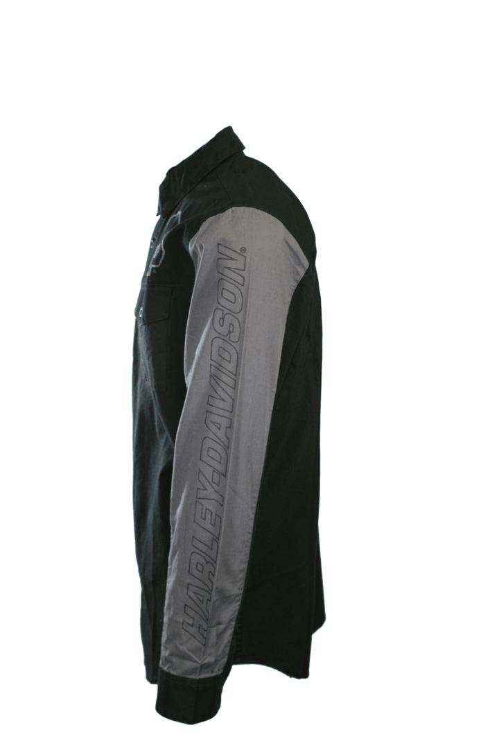 HD Branded Men's Shirt Black Beauty Willie G Skull Viper L/S (S63)