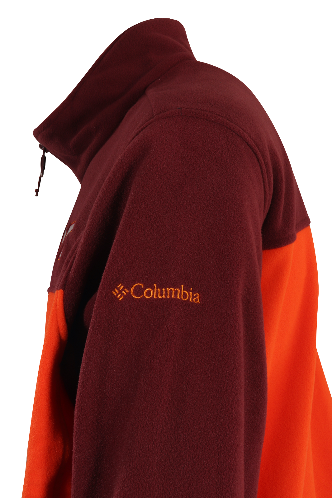 Columbia Men's Fleece Jacket CLG Flanker III Virginia Tech Hokies L/S (478)
