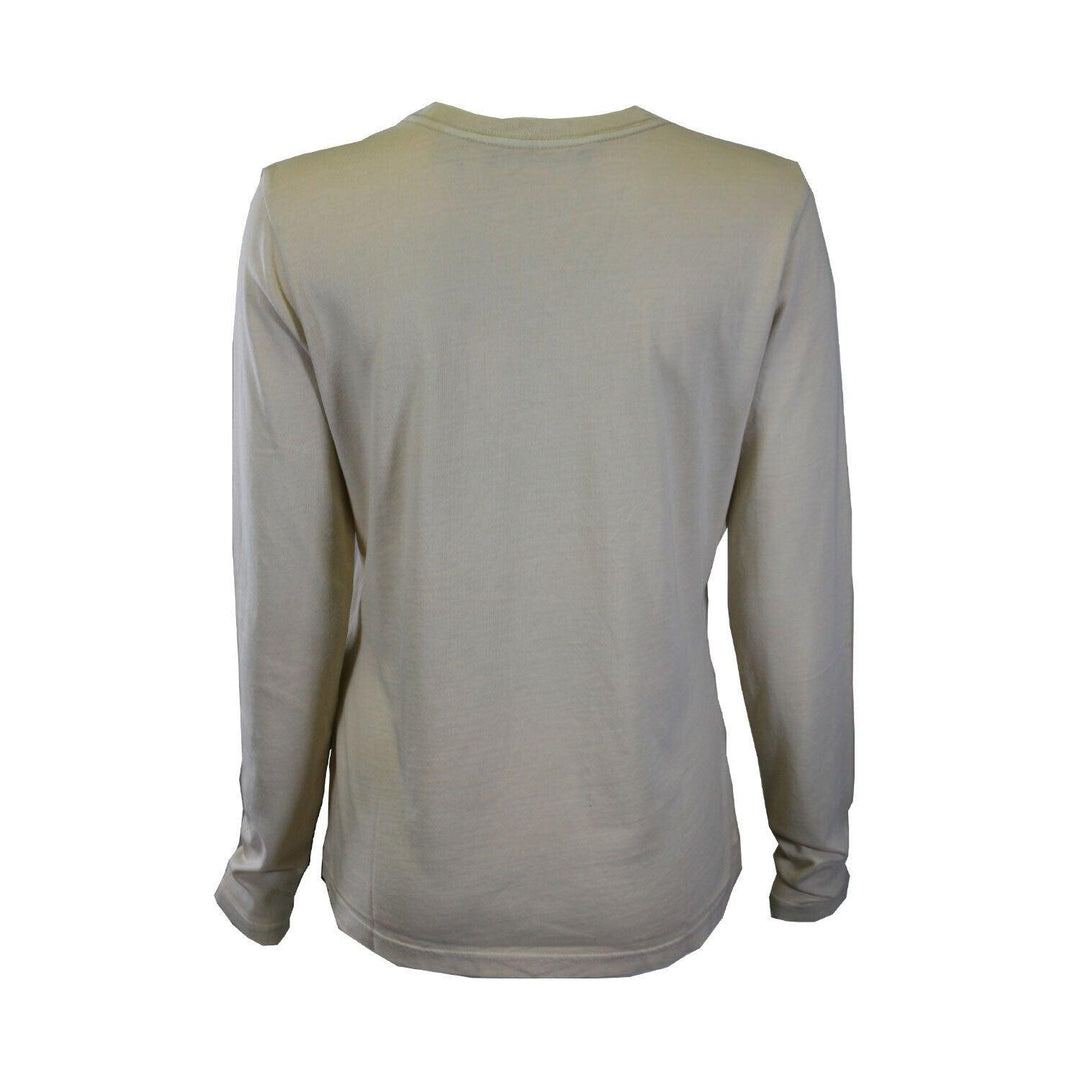 HD Branded Women's T-Shirt Cream Cross-Stitch Flying Eagle L/S Tee (S45)