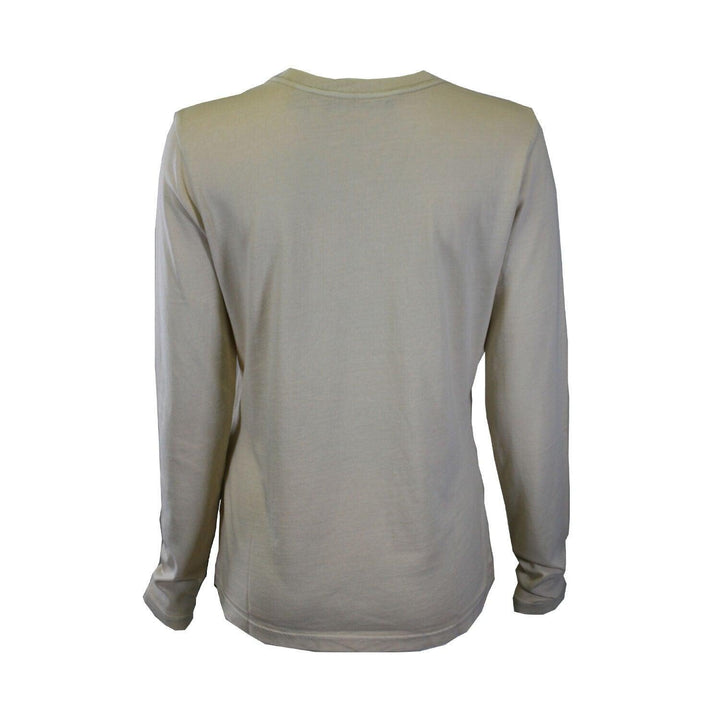 HD Branded Women's T-Shirt Cream Cross-Stitch Flying Eagle L/S Tee (S45)