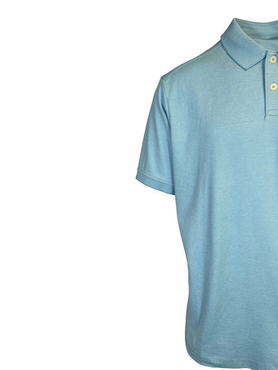 Tommy Bahama Men's Air Blue Performance Polo 2 Buttons T-Shirt S/S (S17)