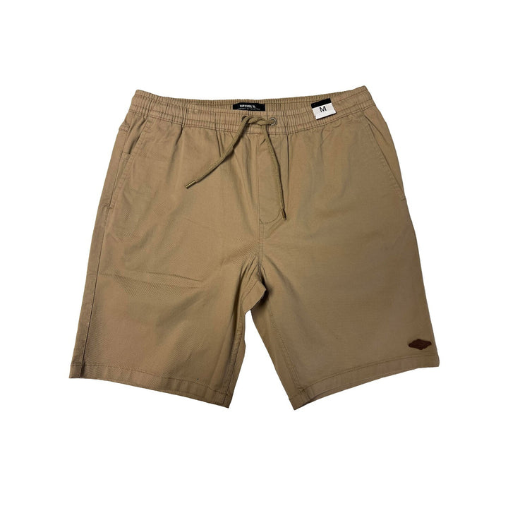 Rip Curl Men's Short Classic Surf Volley Elastic Waist Walkshort (Khaki, Black)
