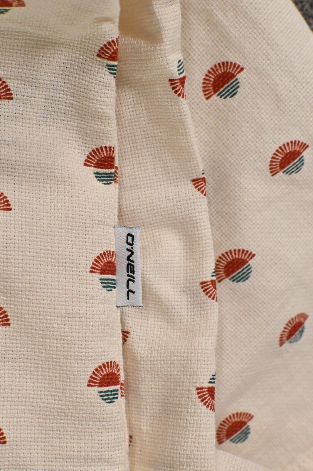 O'Neill Men's Shirt White Sunset Print Chambray Short Sleeve Woven (310)