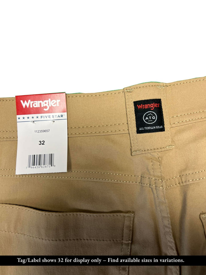 Wrangler ATG Men's Pant Outdoor Performance Pant Quick Dry Fabric Utility (S03)