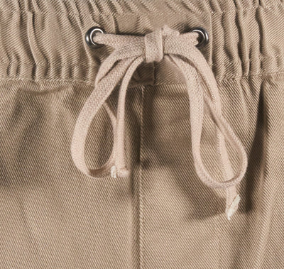 Quiksilver Men's Pant Stretch Canvas Beach Drawstring Twill & Dark Brown