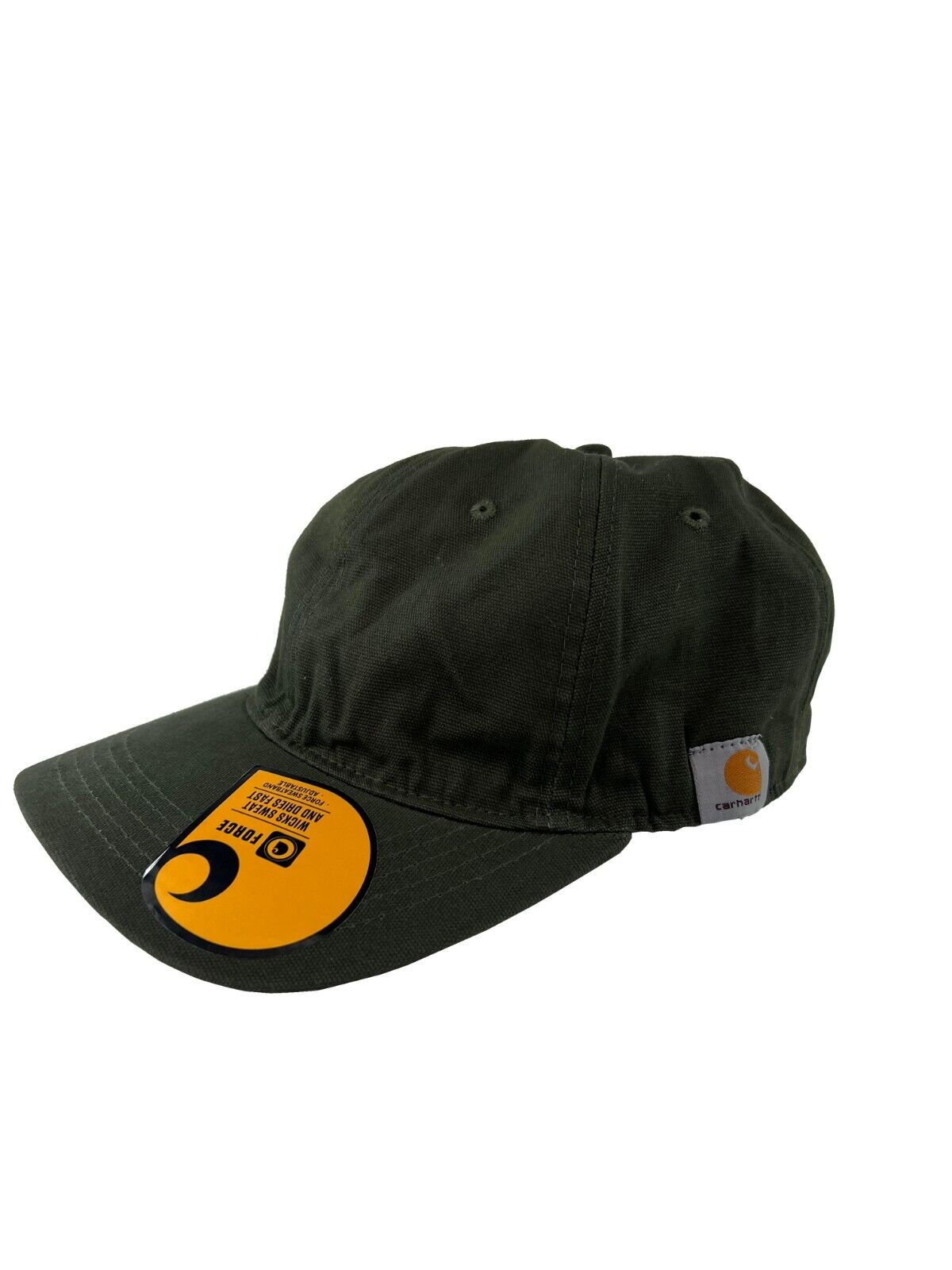 Carhartt Dark Green Canvas Cap FastDry Comfort Simple Side Logo (S06)