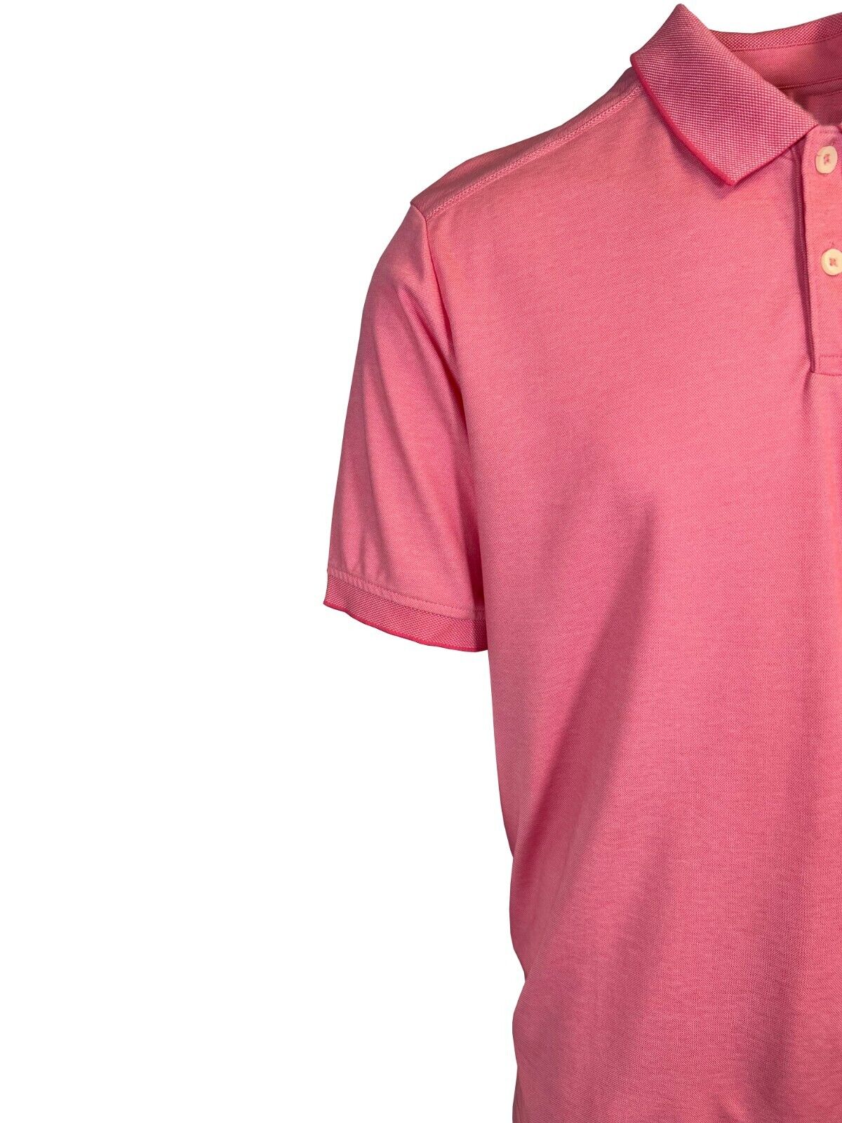 Tommy Bahama Men's Pink Salmon Performance Polo 2 Buttons T-Shirt S/S (S04)