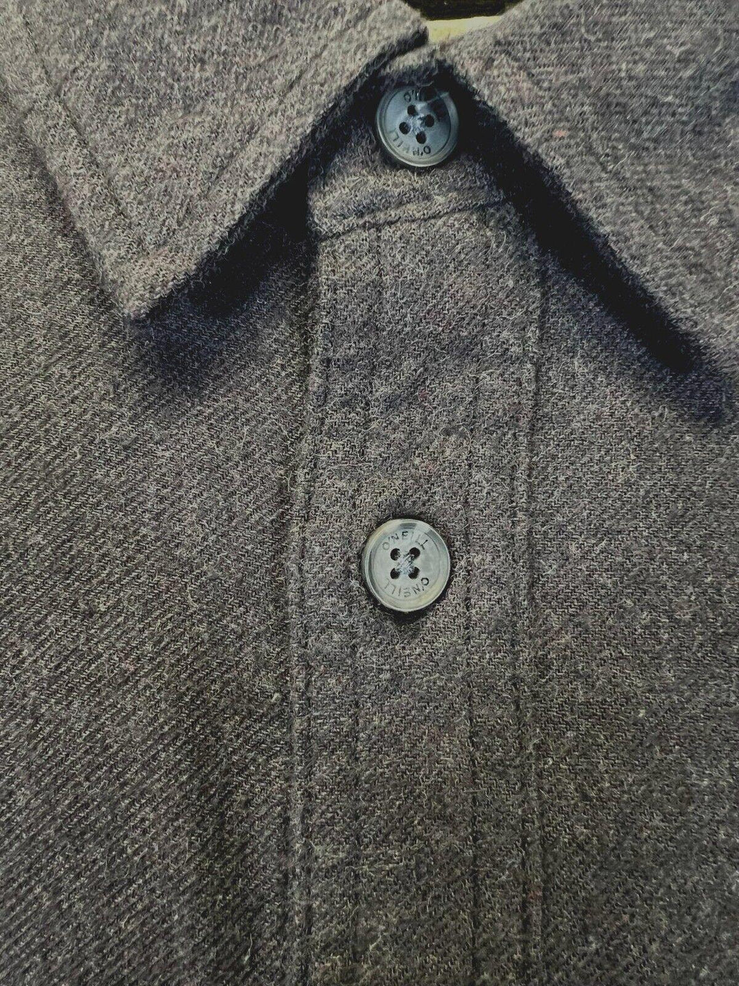 O'Neill Men's Black Shirt Redmond Solid Stretch Flannel Long Sleeve (S20)