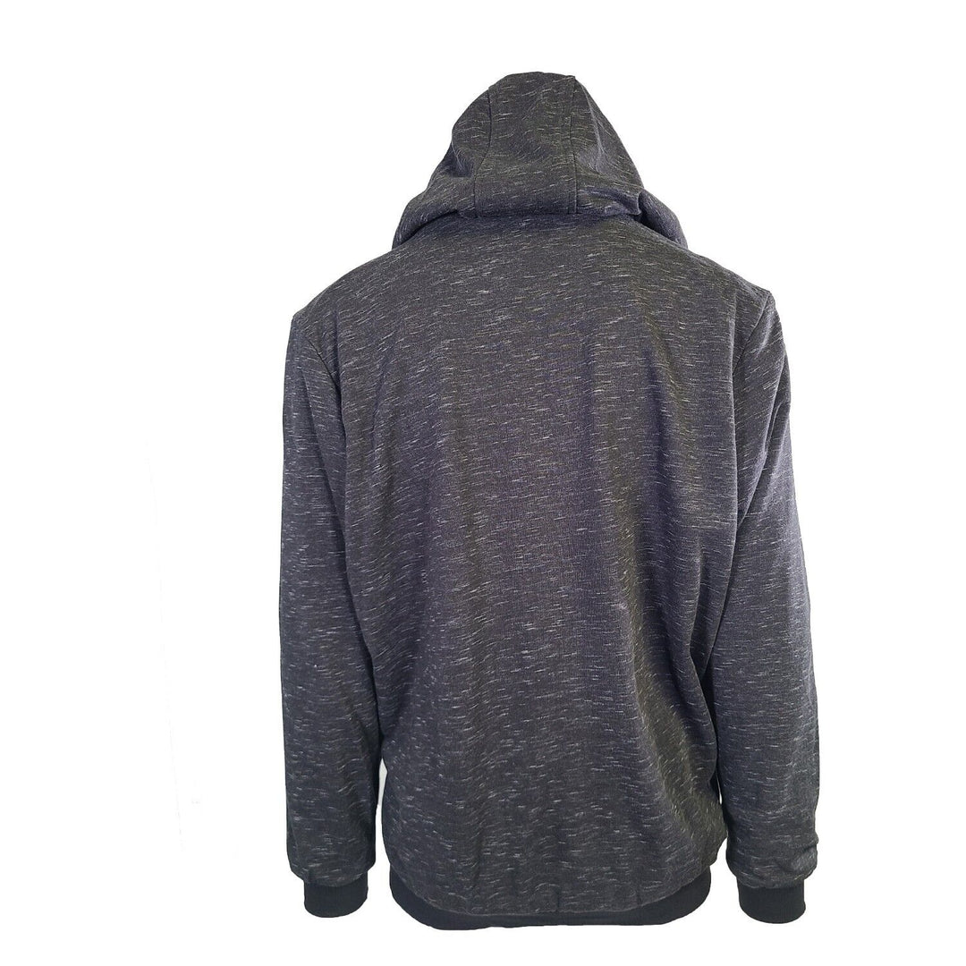 Powerfix Profi Men's Anthracite Hoodie 2 in 1 Reversible Black Gray Plaid (S01)