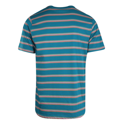 Volcom Men's T-Shirt Ocean Teal Striped S/S Tee (S33)