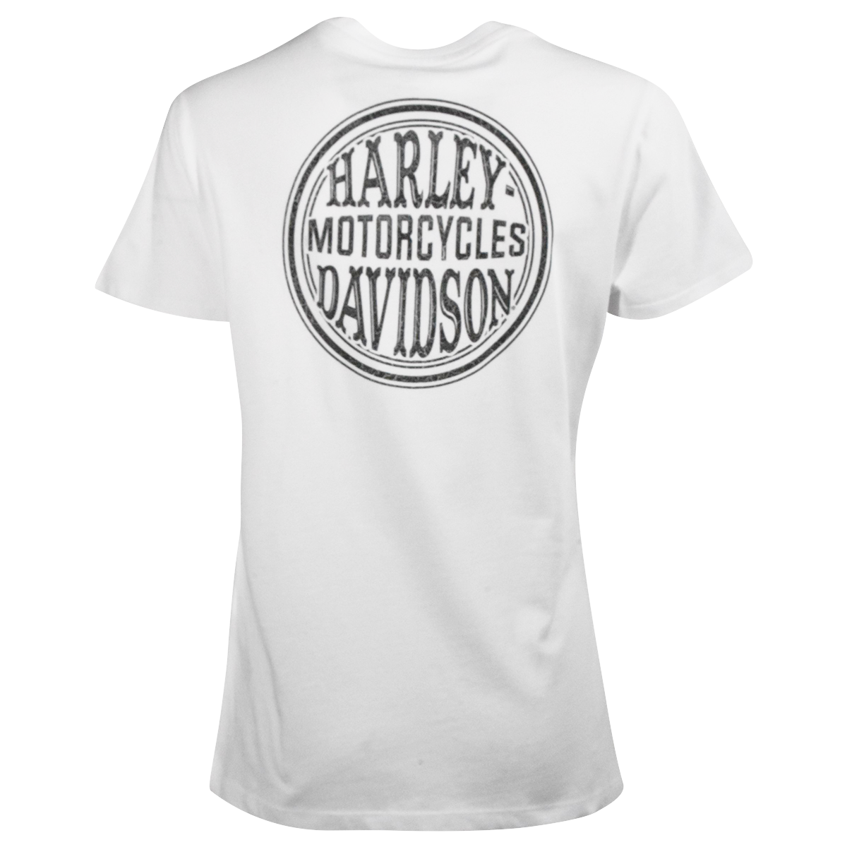 Harley-Davidson Women's T-Shirt Bright White Forever Freedom Eagle (S07)