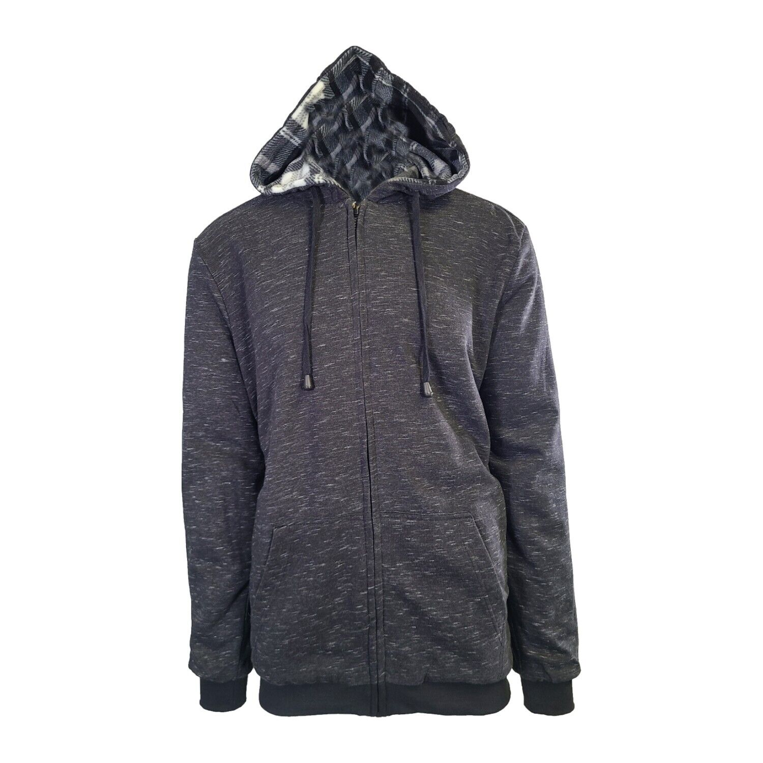 Powerfix Profi Men's Anthracite Hoodie 2 in 1 Reversible Black Gray Pl ...