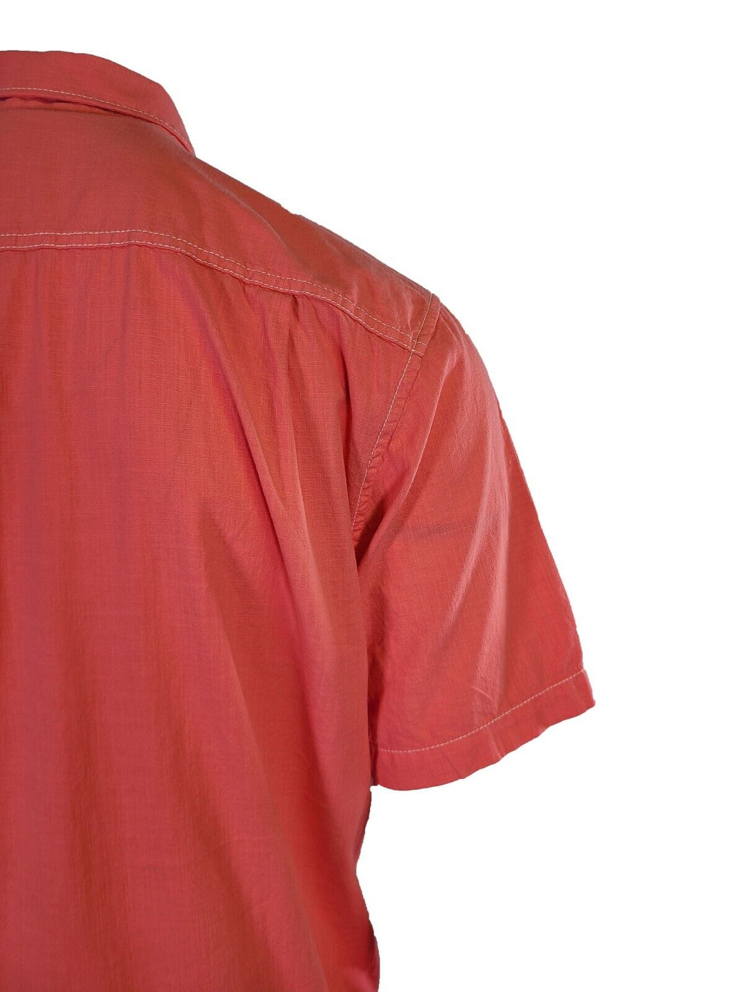 Tommy Bahama Men's Salmon Pink Shirt Logo Short Sleeve Button (S05)