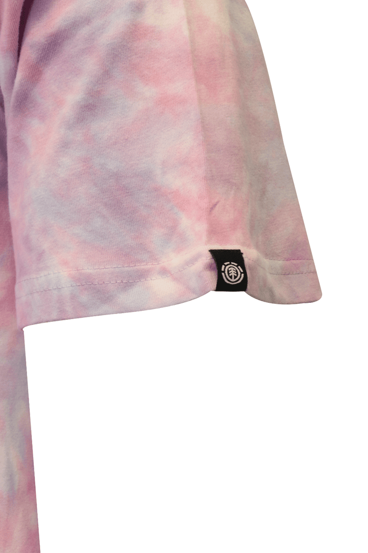 Element Men's T-Shirt Pink Purple Tie-Dye Four Elements Peace Graphic S/S (S15)
