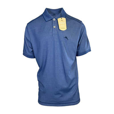 Tommy Bahama Men's Blue Splash Performance Polo 2 Buttons T-Shirt S/S (S18)