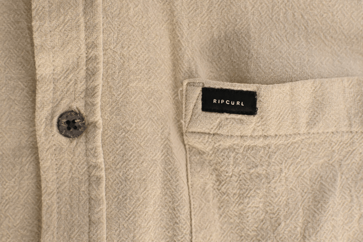Rip Curl Men's Shirt Bone Linen Short Sleeve Woven (S12)