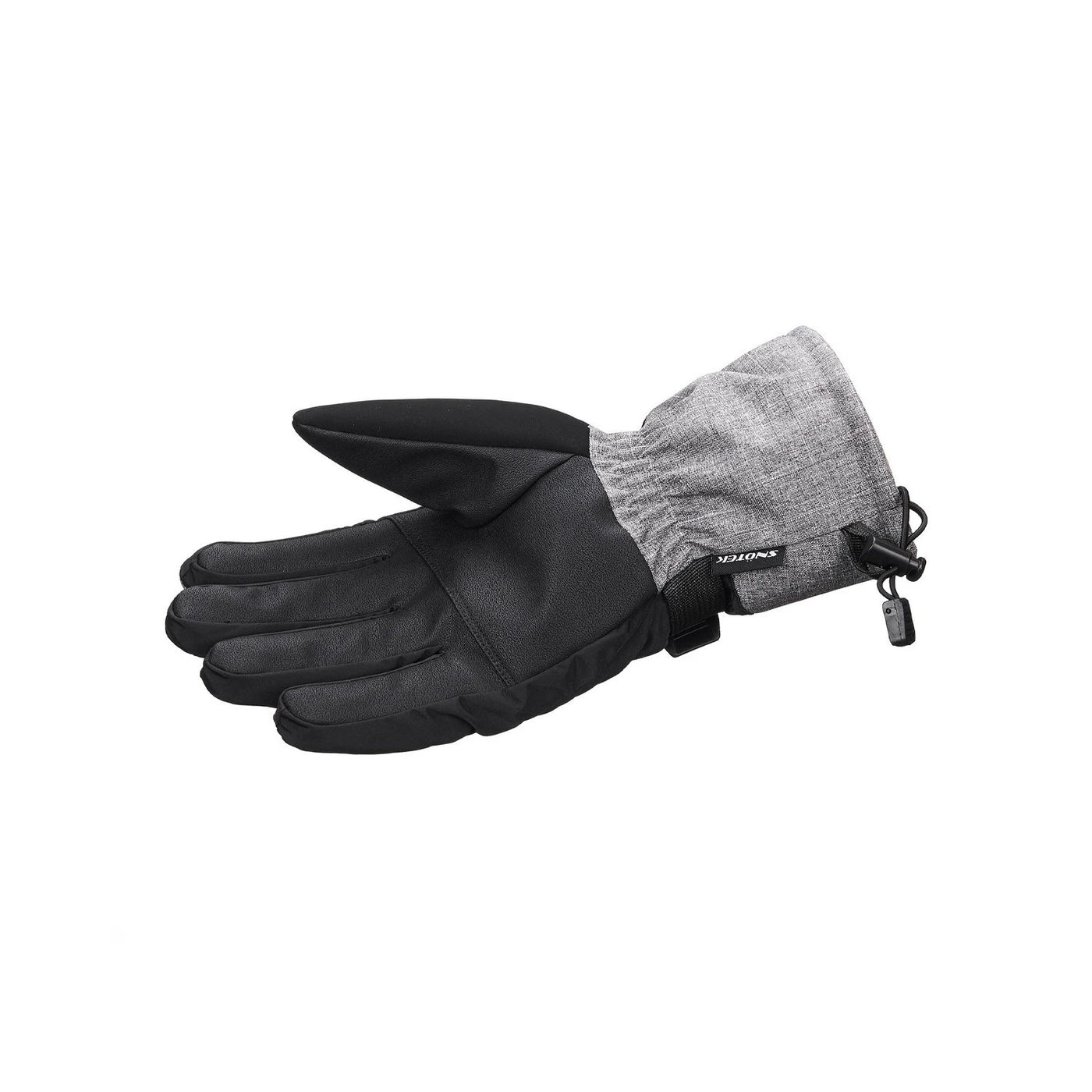 Snotek Men's Black & Grey Performance Ski Gloves Black Logo ST219 (S06)