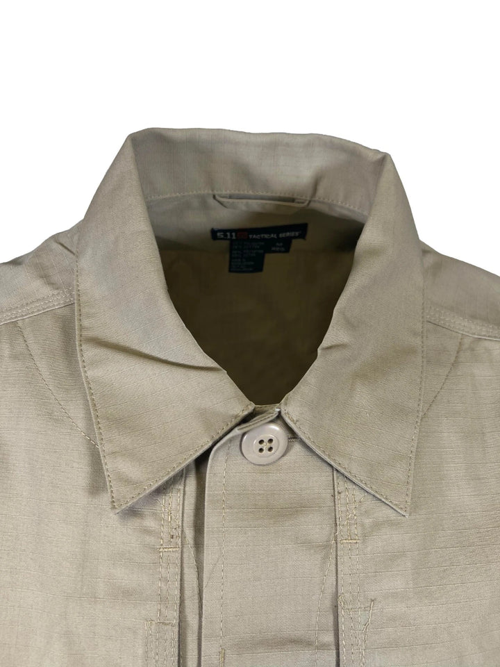 5.11 Tactical Men's Khaki Shirt Flexlite Pro Long Sleeve (S02)