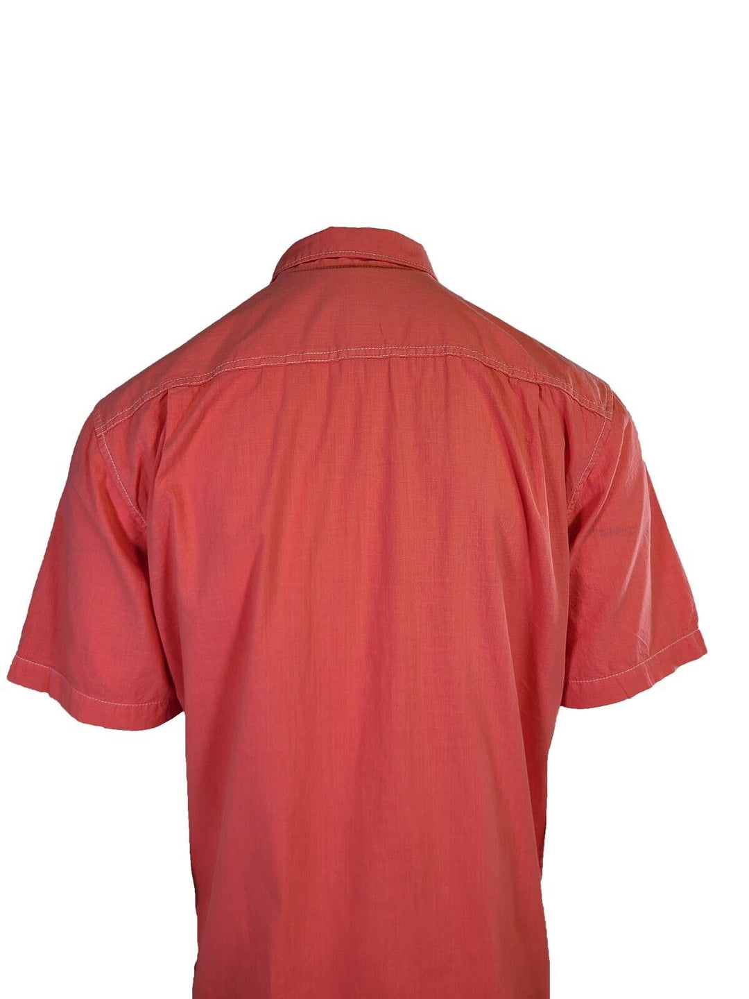 Tommy Bahama Men's Salmon Pink Shirt Logo Short Sleeve Button (S05)