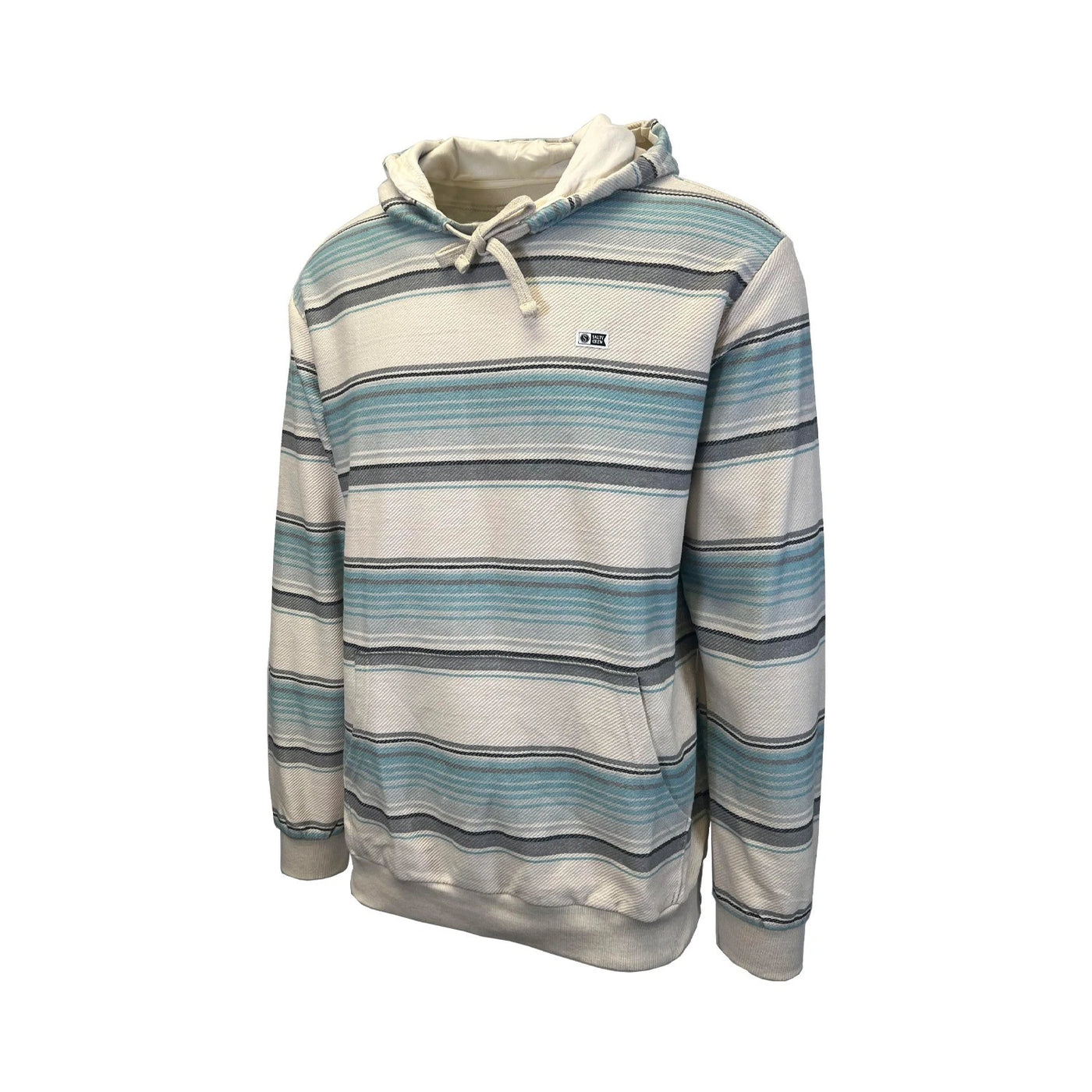 Salty Crew Men's Blue Sweatshirt Crewser Hood Yarn Dye French Terry Hoodie (S01)