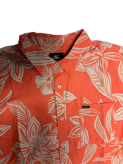 O'Neill Men's Shirt Shoreside Short Sleeve Printed Flowers Shirt