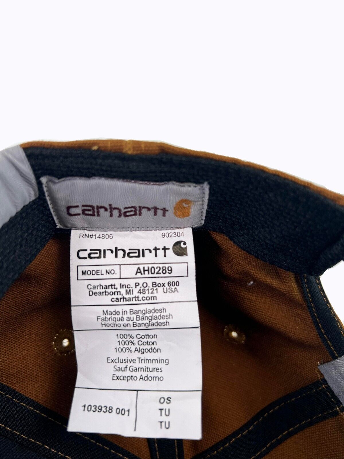 Carhartt rn14806 hat on sale