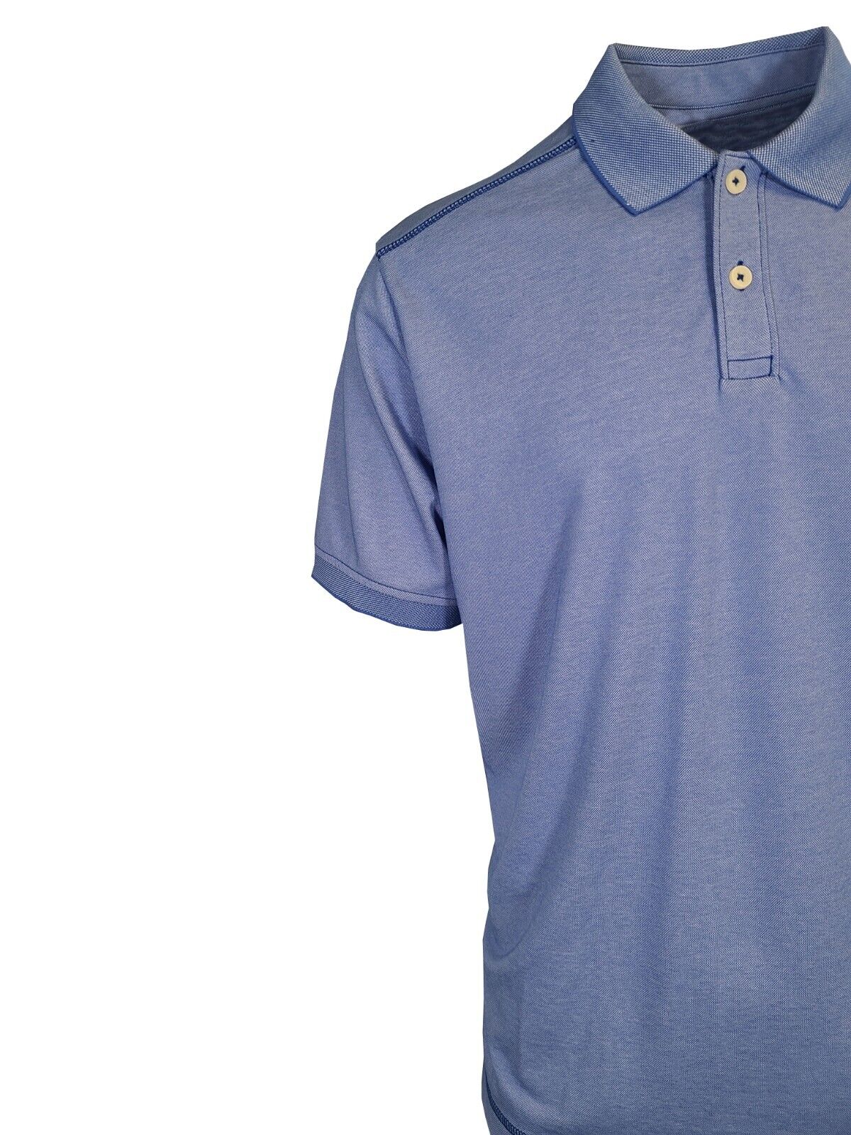 Tommy Bahama Men's Rococo Blue Performance Polo 2 Buttons T-Shirt S/S (S15)