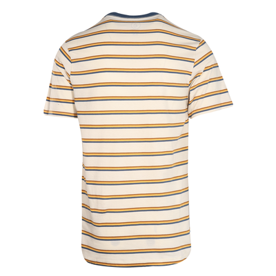 Volcom Men's T-Shirt Flash Orange Striped S/S Tee (S35)