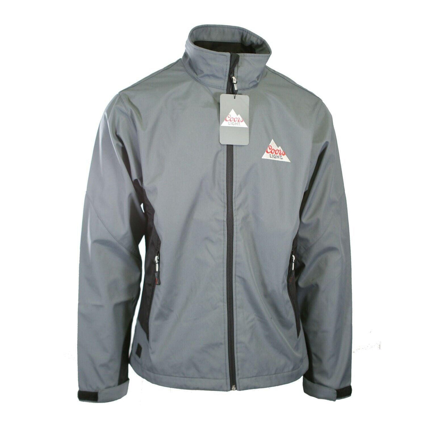 Coors Light Men's Jacket Grey Black Two Tone Pulse Softshell (S01) - Size Medium