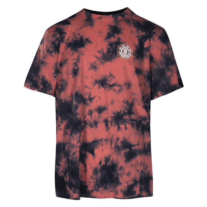 Element Men's T-Shirt Pink Blue Wander Tye-Dye S/S (S01)