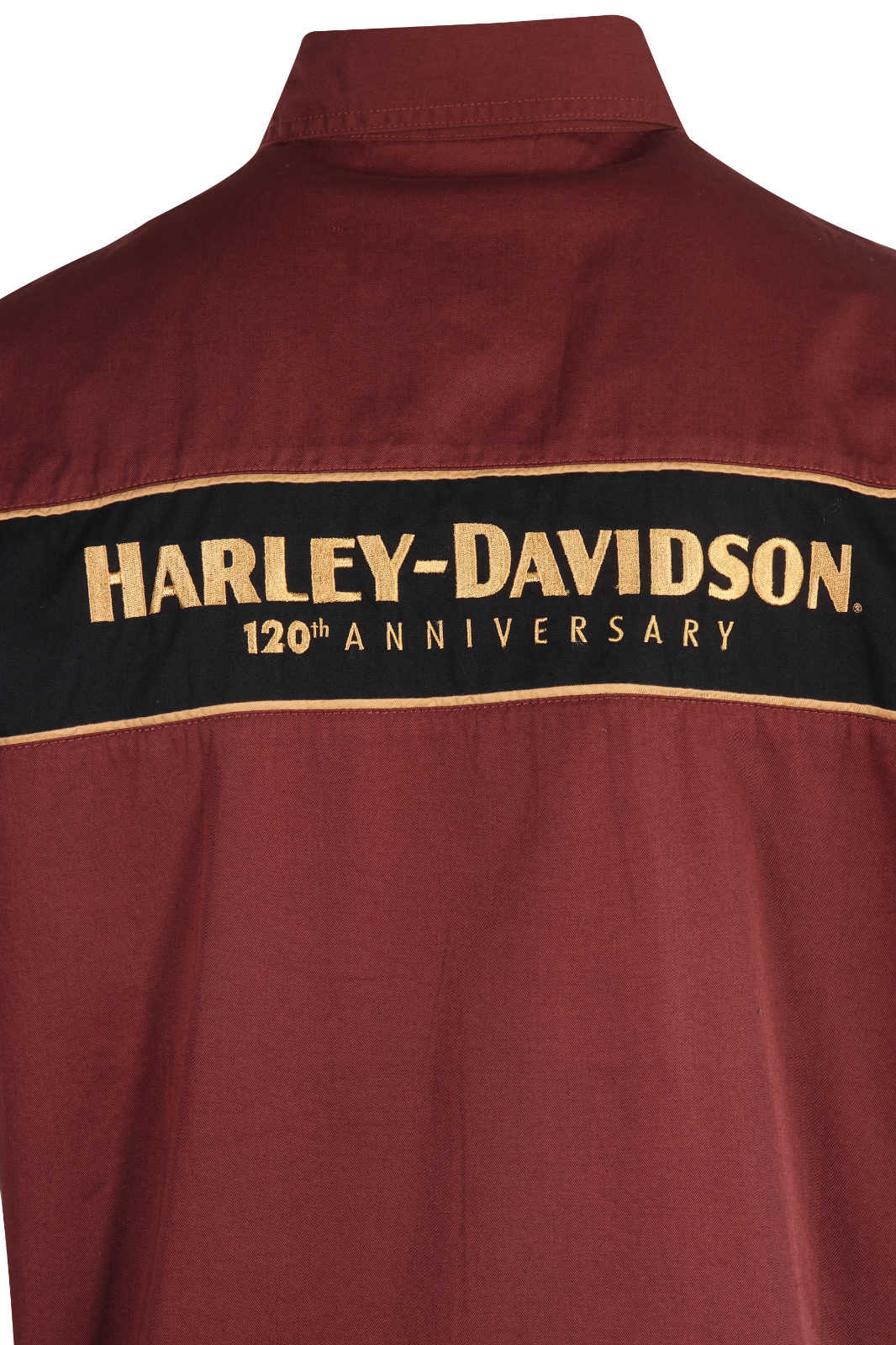 Harley-Davidson Men's Rum Raisin 120 Anniversary Mechanic Shirt Woven S/S (505)