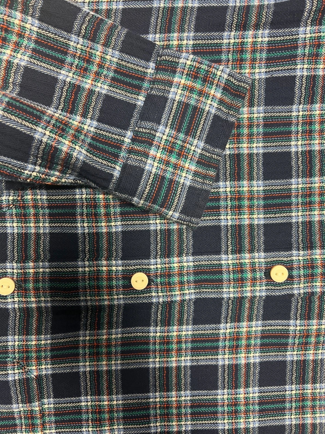 Levi's Men's Blairmore Indigo Blue Plaid Shirt Long Sleeve Workers Shirts (S08)